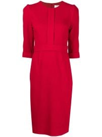 JANE Layla Crepe Midi Pencil Dress at Farfetch